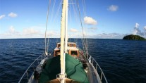 Sailing Yacht TAU -  Looking aft